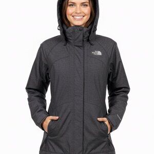 🧥 THE NORTH FACE HyVent Triclimate Jacket Women (S) Black 3-in-1 WATERPROOF-NWT